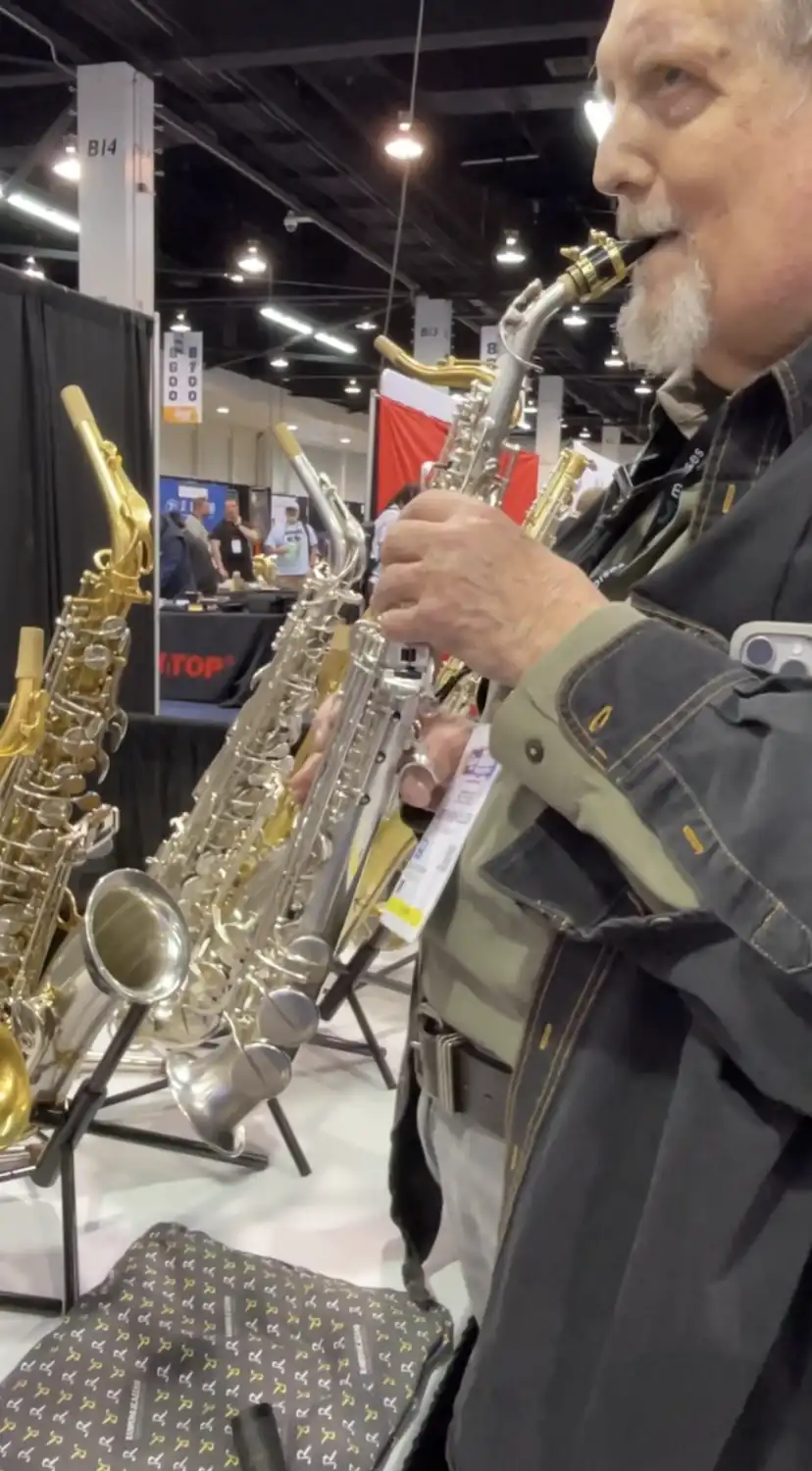 Saxophones - Better Sax Session vs. Selmer Signature vs… tenors at NAMM ...