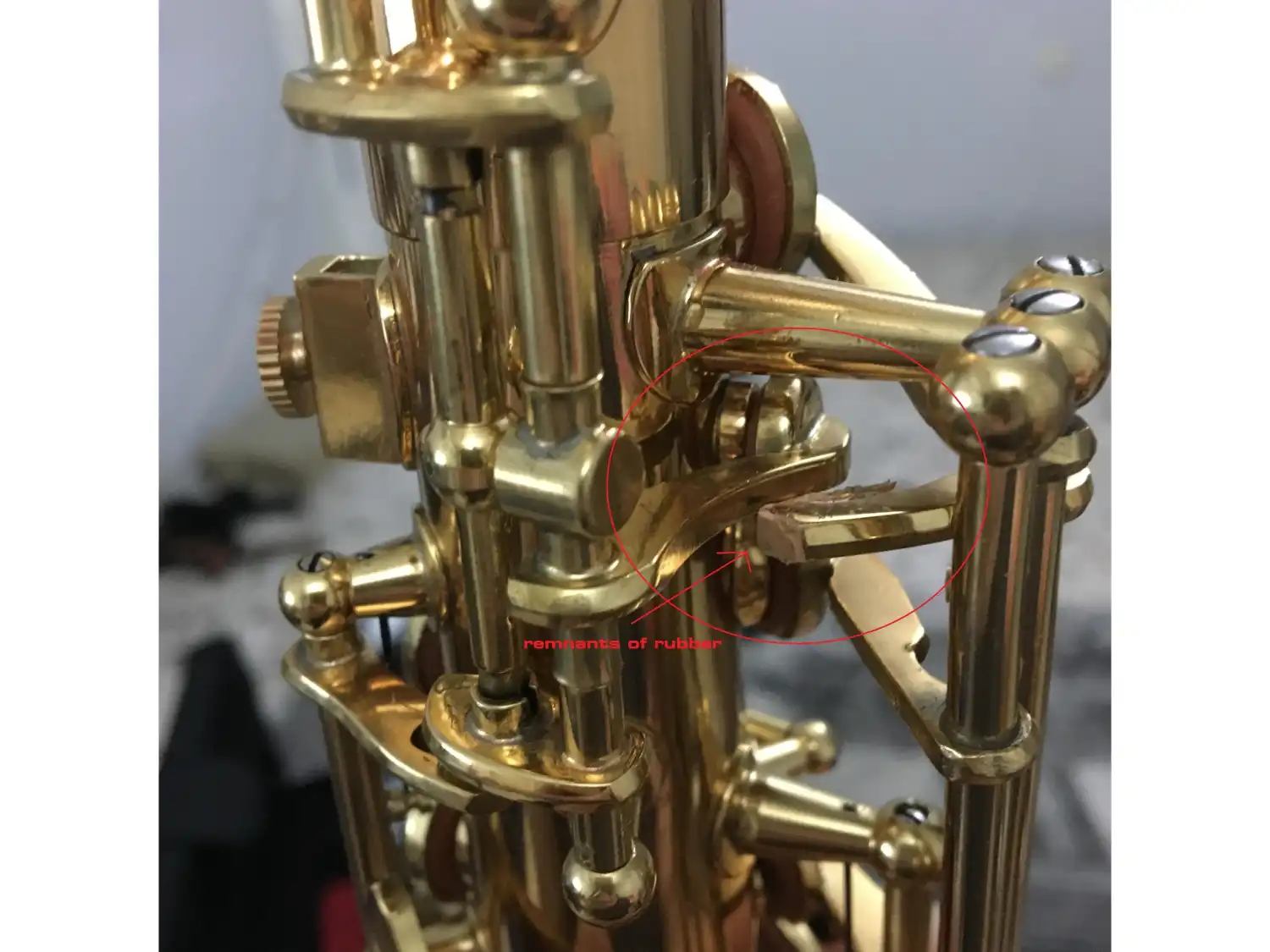 Tech/maintenance - Little rubber piece behind octave key (need help ...