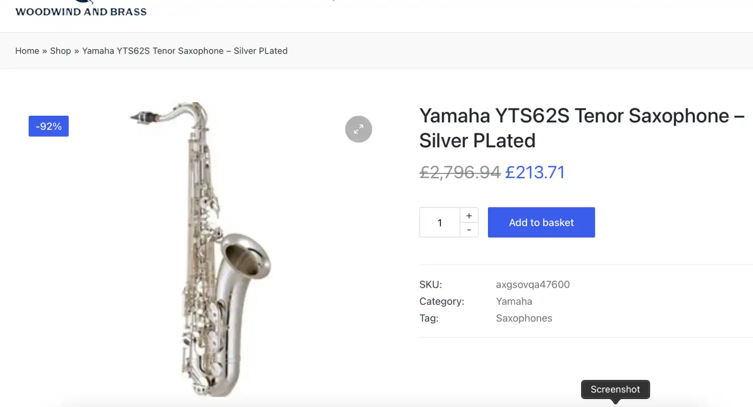 Saxophones - Crazy prices or a big mistake? | CafeSaxophone Forum