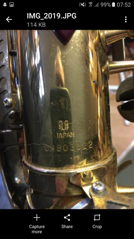 Location saxophone serial number Conn Loyalist